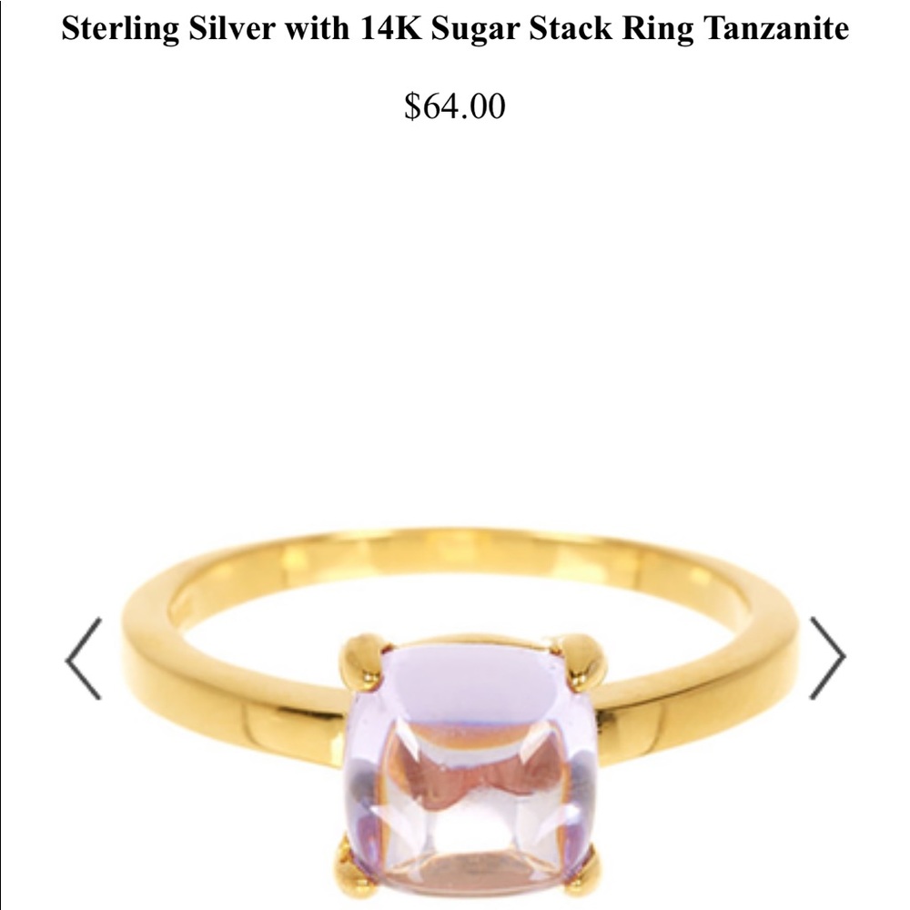 Sterling silver with 14k gold stacking ring